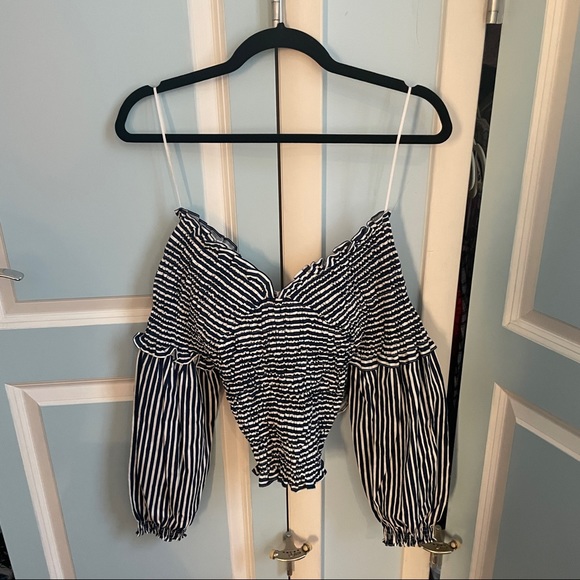 Zara Smocked Crop Top - Picture 4 of 4